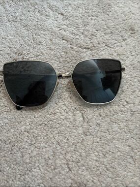 Micheal Kors octangal Women’s gold Frame Black Lens Sunglasses